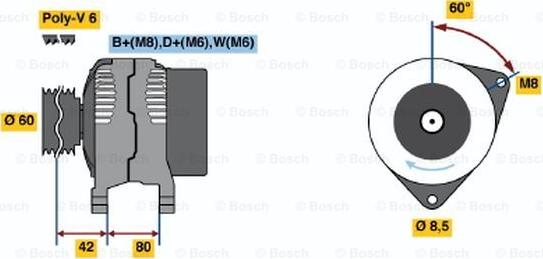 BOSCH 0 123 310 014 - Alternatore autozon.pro