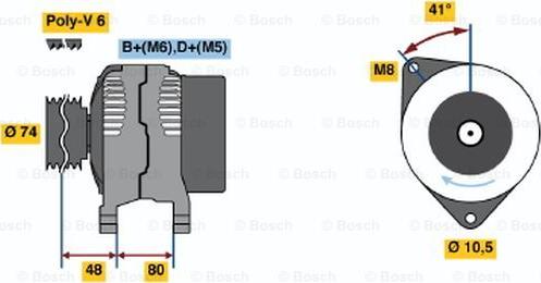 BOSCH 0 123 310 016 - Alternatore autozon.pro