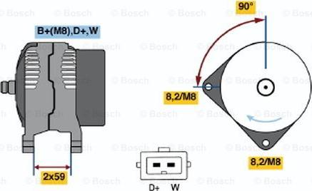 BOSCH 0 123 310 032 - Alternatore autozon.pro