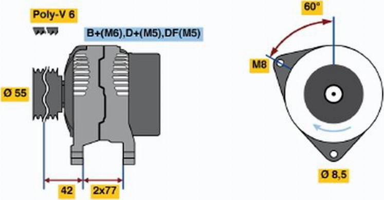 BOSCH 0 123 310 023 - Alternatore autozon.pro