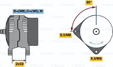 BOSCH 0 123 320 048 - Alternatore autozon.pro