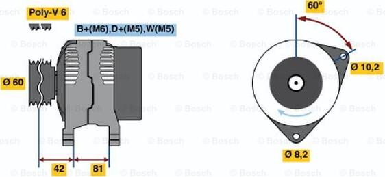 BOSCH 0 986 038 660 - Alternatore autozon.pro