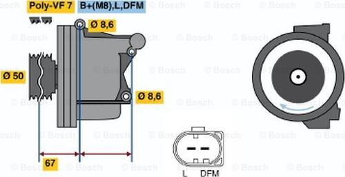 BOSCH 0 122 0AA 1P0 - Alternatore autozon.pro