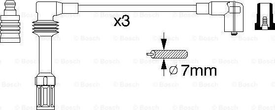 BOSCH 0 356 912 973 - Kit cavi accensione autozon.pro