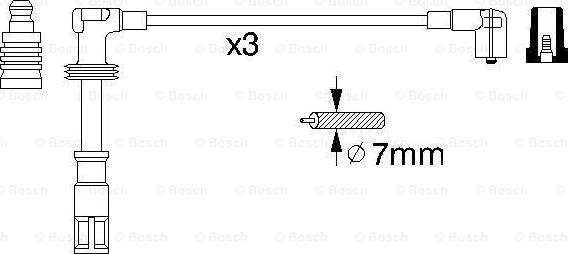 BOSCH 0 356 912 972 - Kit cavi accensione autozon.pro