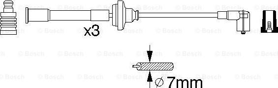 BOSCH 0 356 912 822 - Kit cavi accensione autozon.pro