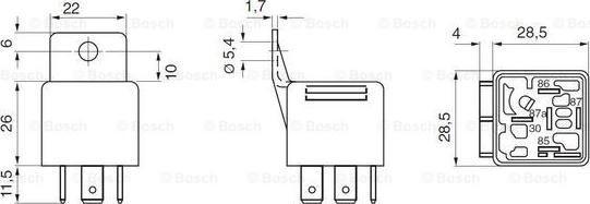 BOSCH 0 332 019 151 - Relè, Pompa carburante autozon.pro