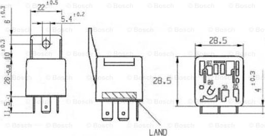 BOSCH 0 332 019 157 - Relè, Corrente di lavoro autozon.pro