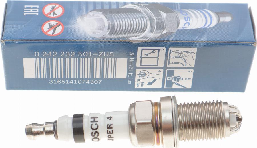 BOSCH 0 242 232 501 - Candela accensione autozon.pro