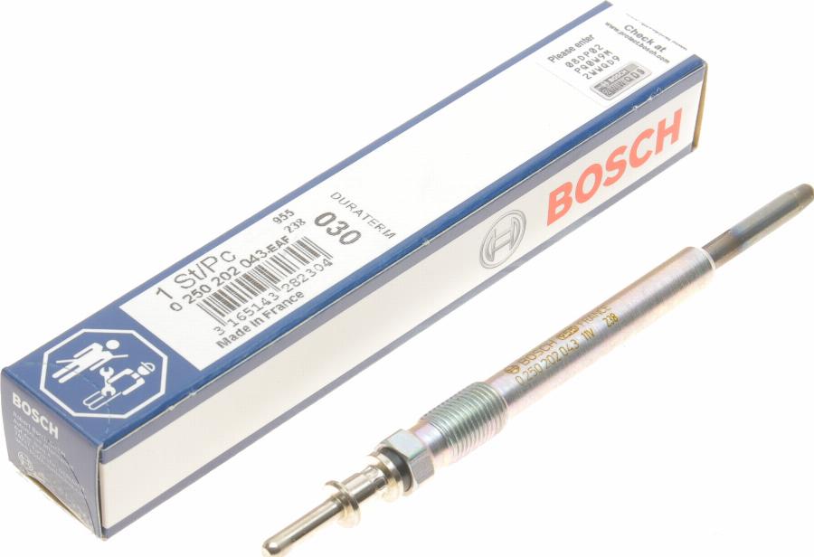 BOSCH 0 250 202 043 - Candeletta autozon.pro