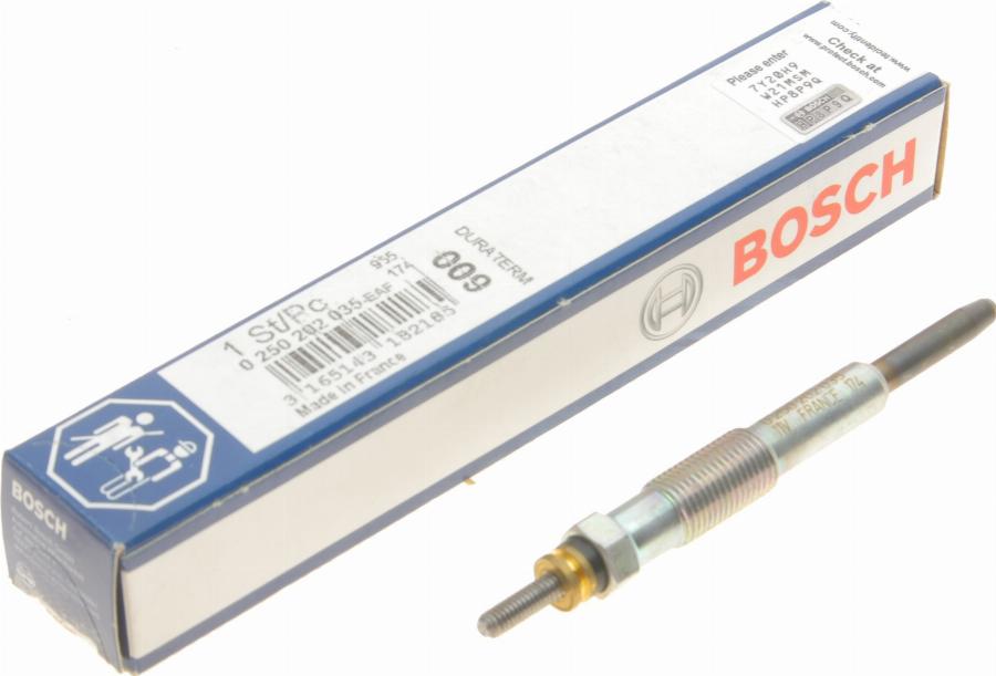 BOSCH 0 250 202 035 - Candeletta autozon.pro