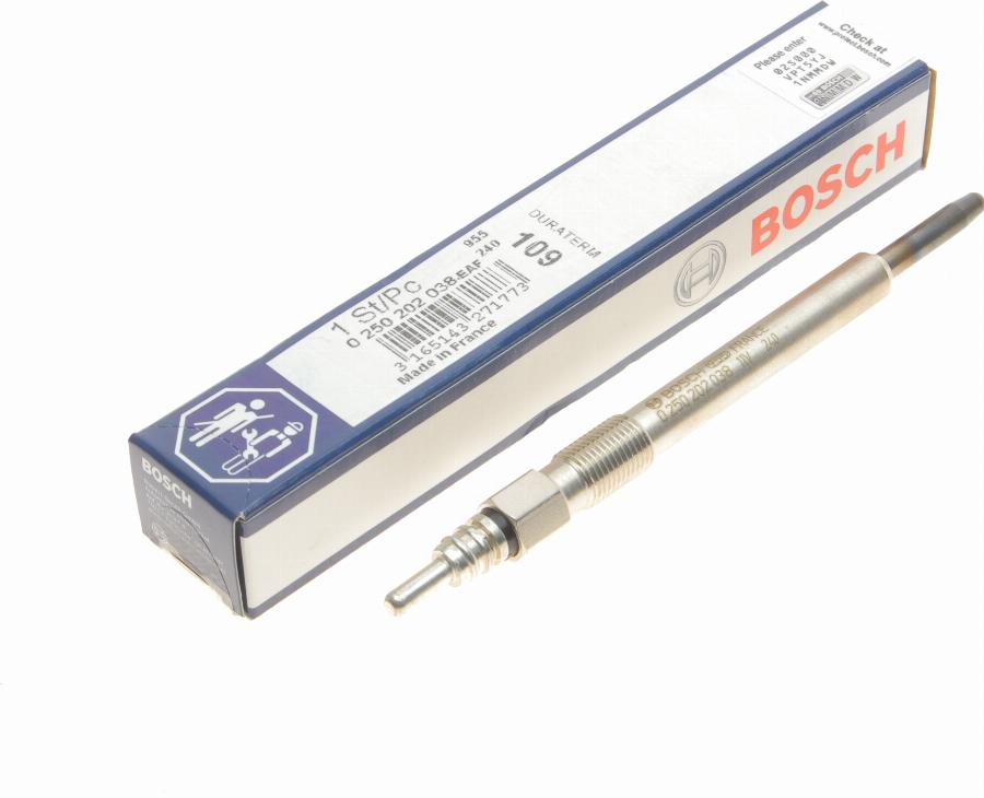 BOSCH 0 250 202 038 - Candeletta autozon.pro