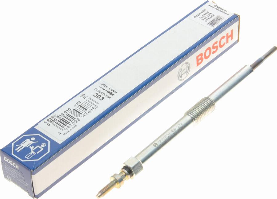 BOSCH 0 250 213 010 - Candeletta autozon.pro