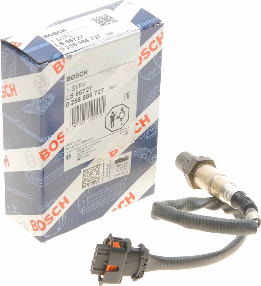 BOSCH 0 258 986 727 - Sonda lambda autozon.pro