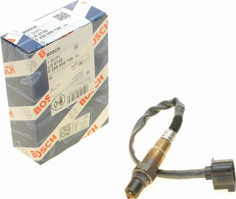 BOSCH 0 258 006 749 - Sonda lambda autozon.pro