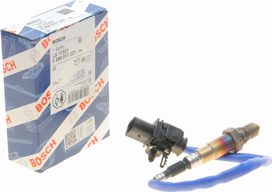 BOSCH 0 258 017 321 - Sonda lambda autozon.pro