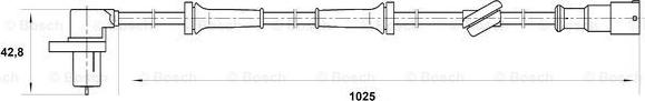 BOSCH 0 265 006 197 - Sensore, N° giri ruota autozon.pro