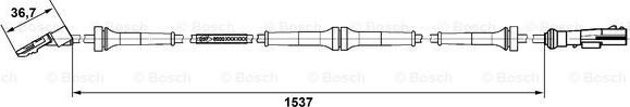 BOSCH 0 265 007 938 - Sensore, N° giri ruota autozon.pro