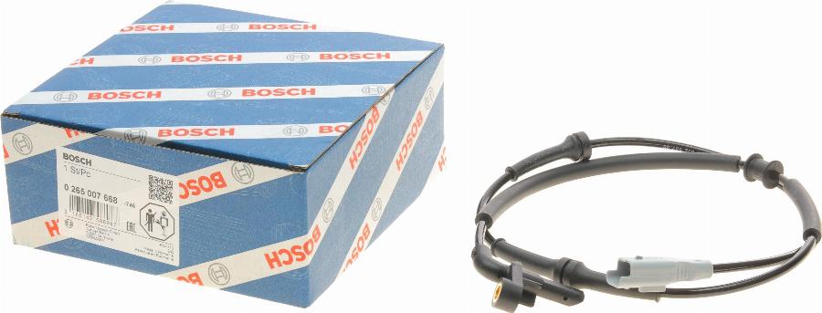 BOSCH 0 265 007 668 - Sensore, N° giri ruota autozon.pro