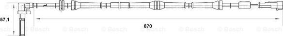 BOSCH 0 265 007 016 - Sensore, N° giri ruota autozon.pro