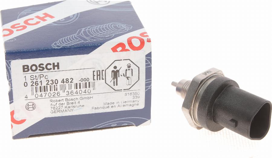 BOSCH 0 261 230 482 - Sensore, Temperatura / Pressione olio autozon.pro