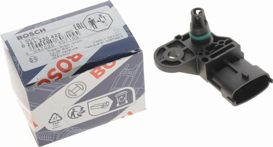 BOSCH 0 261 230 423 - Sensore, Temperatura aria aspirata autozon.pro