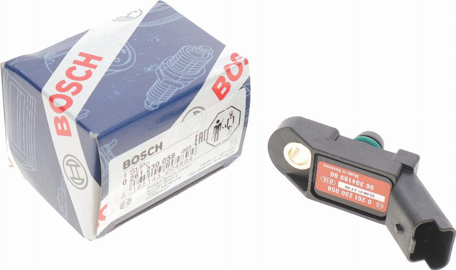 BOSCH 0 261 230 058 - Sensore, Pressione collettore d'aspirazione autozon.pro