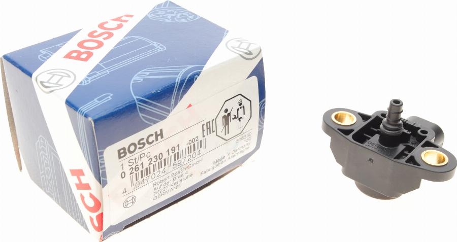 BOSCH 0 261 230 191 - Sensore, Pressione alimentazione autozon.pro