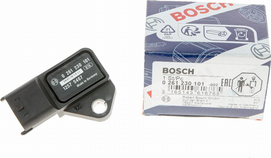 BOSCH 0 261 230 101 - Sensore, Pressione alimentazione autozon.pro