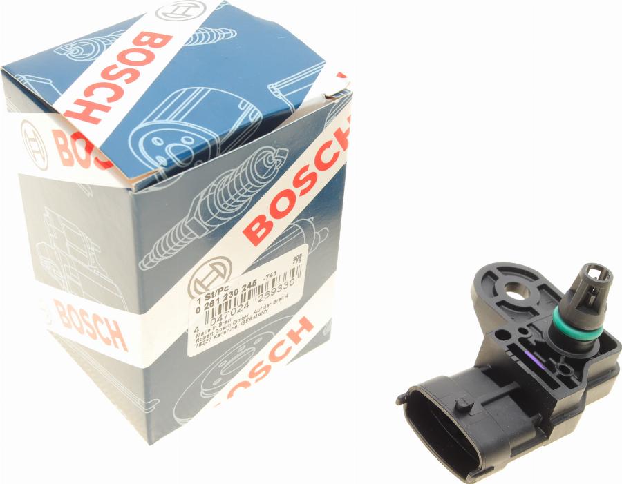 BOSCH 0 261 230 245 - Sensore, Pressione collettore d'aspirazione autozon.pro