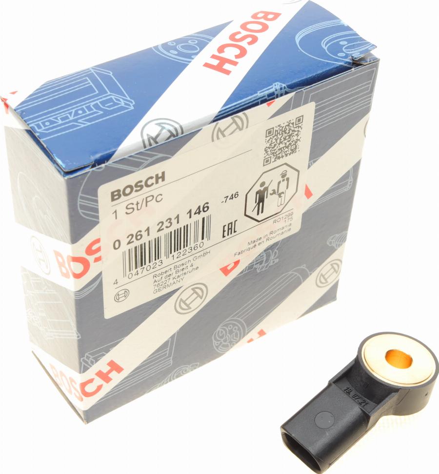 BOSCH 0 261 231 146 - Sensore di detonazione autozon.pro