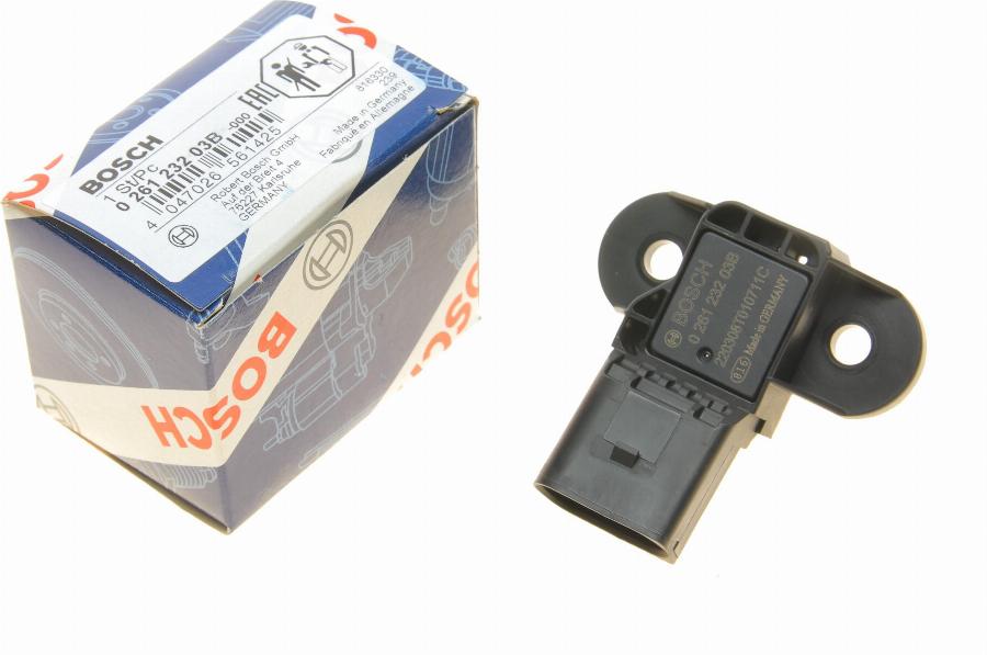 BOSCH 0 261 232 03B - Sensore, Pressione collettore d'aspirazione autozon.pro