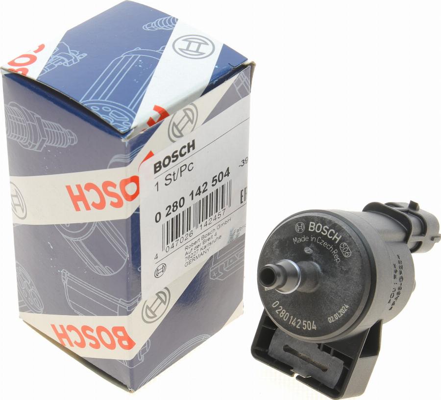 BOSCH 0 280 142 504 - Valvola ventilazione / sfiato, Serbatoio carburante autozon.pro