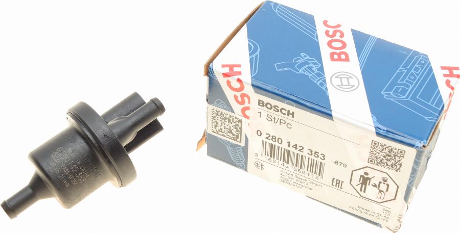 BOSCH 0 280 142 353 - Valvola ventilazione / sfiato, Serbatoio carburante autozon.pro