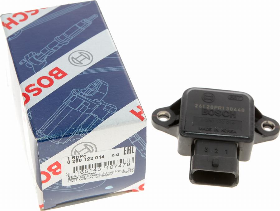 BOSCH 0 280 122 014 - Sensore, Regolazione valvola farfalla autozon.pro