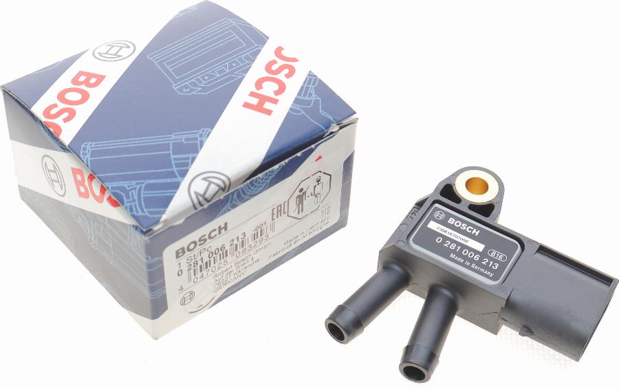 BOSCH 0 281 006 213 - Sensore, Pressione gas scarico autozon.pro