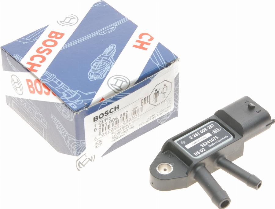 BOSCH 0 281 006 287 - Sensore, Pressione gas scarico autozon.pro