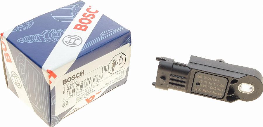 BOSCH 0 281 002 961 - Sensore, Pressione alimentazione autozon.pro