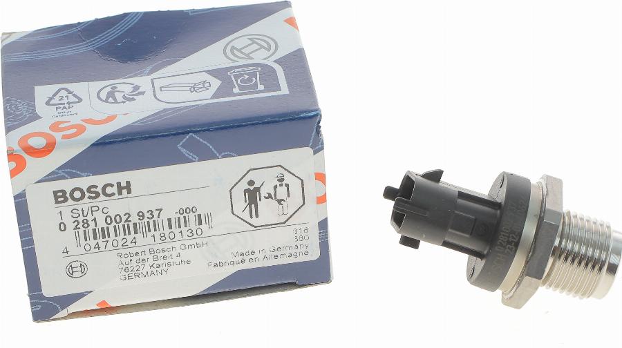 BOSCH 0 281 002 937 - Sensore, Pressione carburante autozon.pro