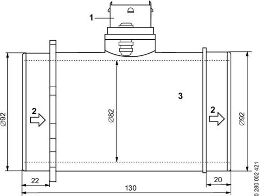 BOSCH 0 281 002 421 - Debimetro autozon.pro