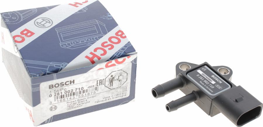 BOSCH 0 281 002 710 - Sensore, Pressione gas scarico autozon.pro