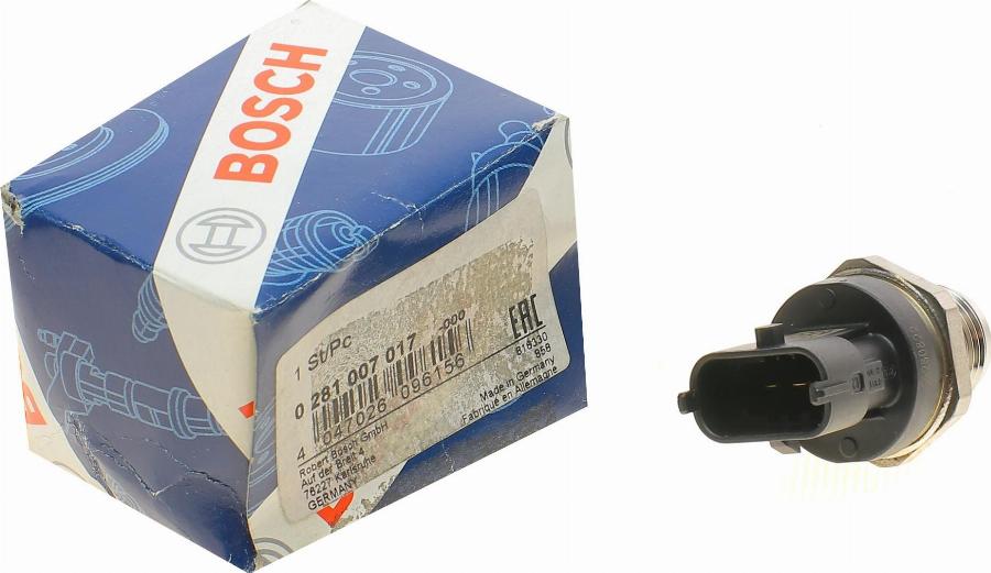 BOSCH 0 281 007 017 - Sensore, Pressione carburante autozon.pro