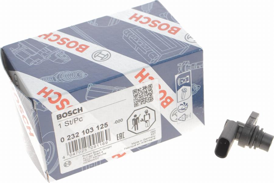 BOSCH 0 232 103 125 - Sensore, Posizione albero a camme autozon.pro