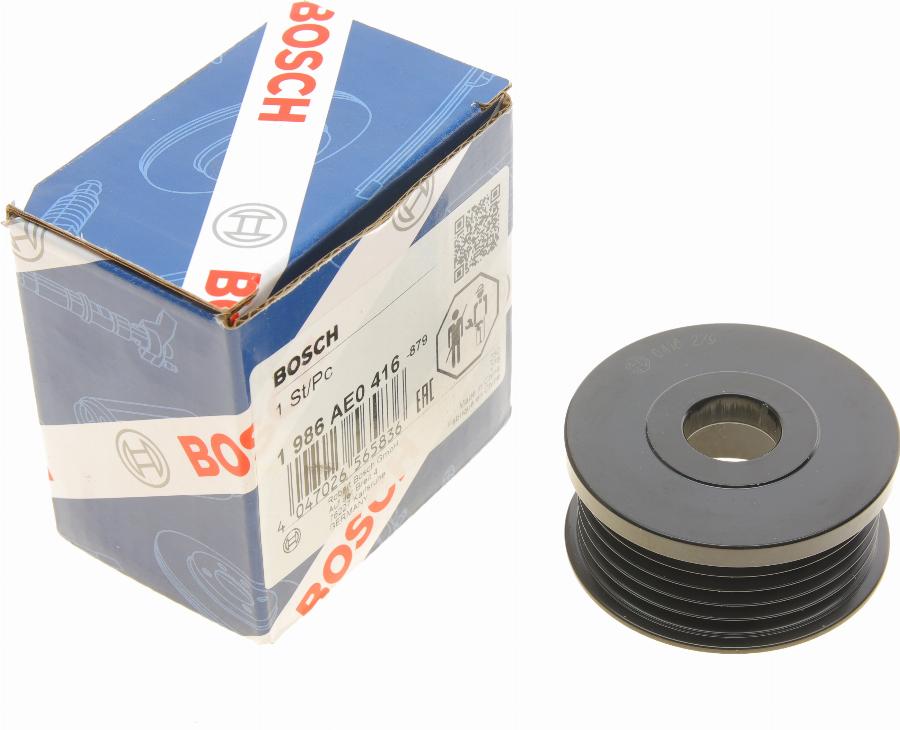 BOSCH 1 986 AE0 416 - Puleggia cinghia, Alternatore autozon.pro