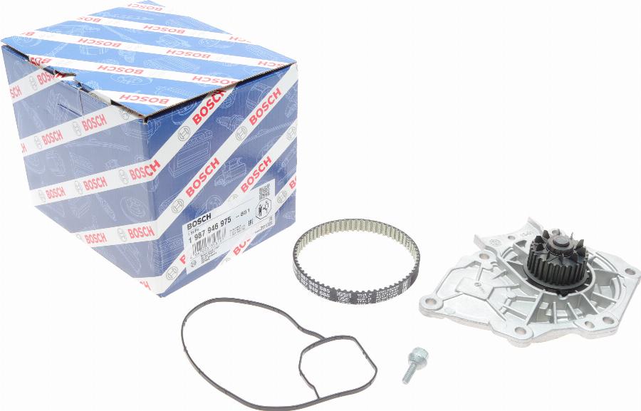 BOSCH 1 987 946 975 - Pompa acqua + Kit cinghie dentate autozon.pro