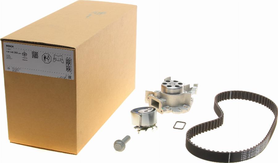 BOSCH 1 987 946 393 - Pompa acqua + Kit cinghie dentate autozon.pro