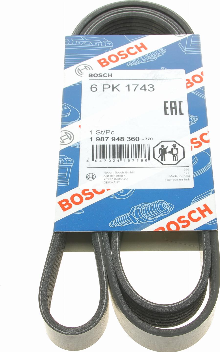 BOSCH 1 987 948 360 - Cinghia Poly-V autozon.pro