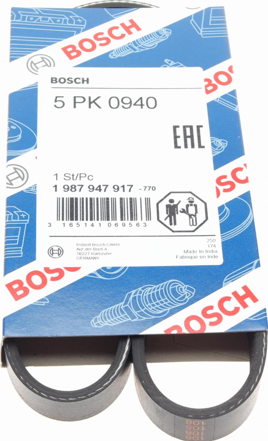 BOSCH 1 987 947 917 - Cinghia Poly-V autozon.pro