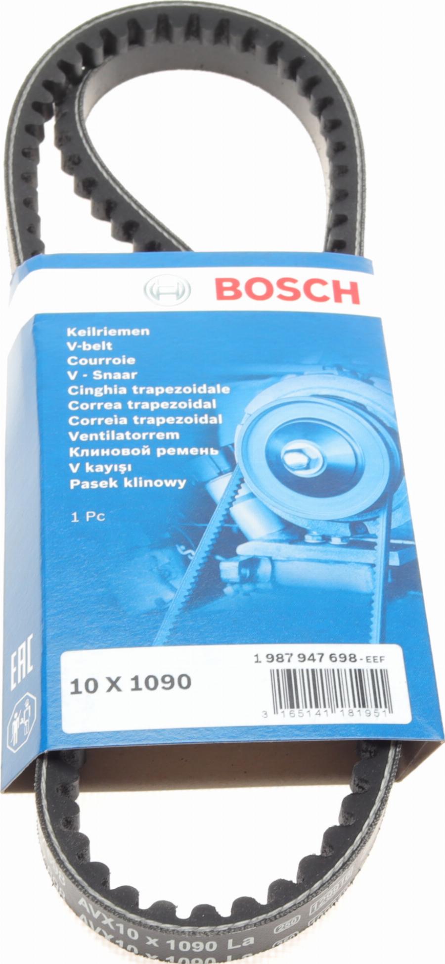 BOSCH 1 987 947 698 - Cinghia trapezoidale autozon.pro