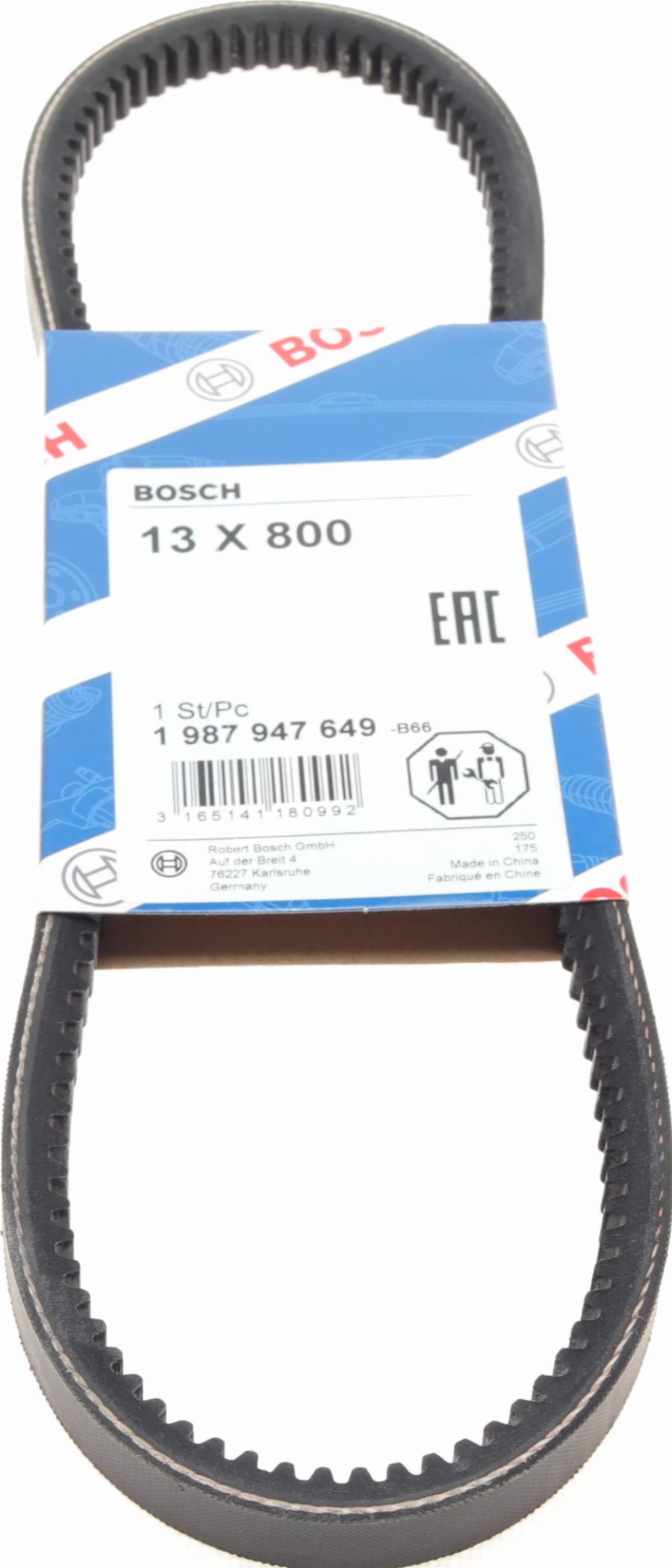 BOSCH 1 987 947 649 - Cinghia trapezoidale autozon.pro